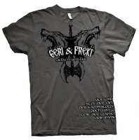 Geri u. Freki T-Shirt Odin Thorhammer Walhalla...