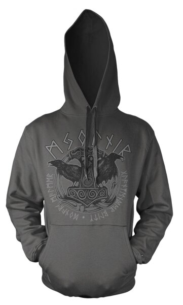 Mjölnir Donars Malmer - Kapuzensweat Odin Valhalla Wikinger Thorhammer 2XL