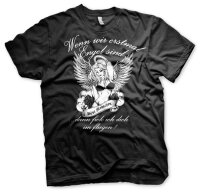 Wenn wir erstmal Engel sind - Tshirt b&ouml;se menschen...