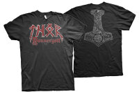 Thor Donngergott Götterhammer  Herren Tshirt L