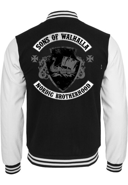 Viking Crew Asgard Nordic Brotherhood Asgard Baseballjacke MC S.o.A. Bikes 1%er