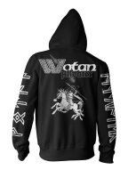 Allvater Wotan  - KapuzenzipJacke Sleipnir Odin Thor Viking Wikinger L