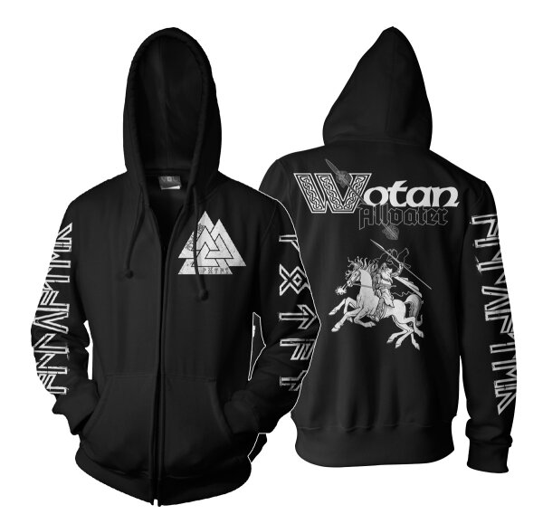 Allvater Wotan  - KapuzenzipJacke Sleipnir Odin Thor Viking Wikinger XL