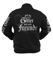 Böse Menschen - Freizeitjacke Auf alte Götter  gute Freunde frei böse Wikinger 2XL