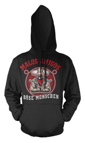 Böse Menschen Malos Amigos - Kapuzensweatshirt Deutschrock Streetfight